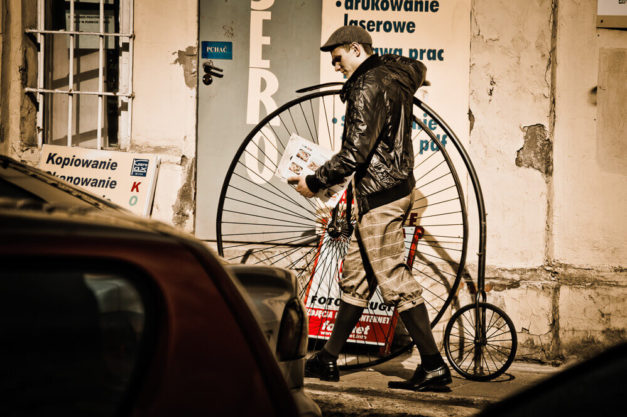 Rzadko spotykany bicykl - Łódż Rzadko spotykany bicykl - Łódż