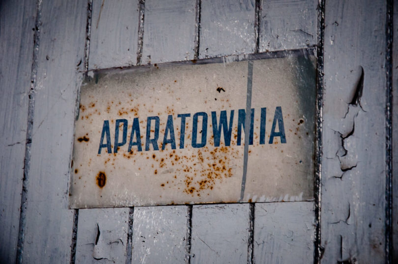 Gorzelnia Rolnicza w Łabiszynku - Aparatownia - Tabliczka informacyjna Gorzelnia Rolnicza w Łabiszynku - Aparatownia - Tabliczka informacyjna