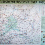 Mapa turystyczna Puszczy Zielonka i okolic